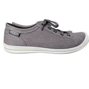 KEEN Lorelai Grey Hemp Lace Up Sneakers